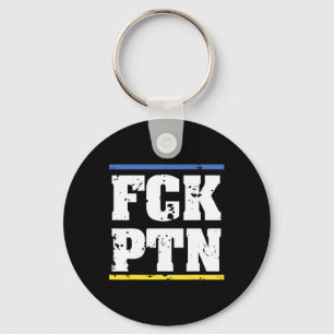 Fck Ptn Ukraine Keychain