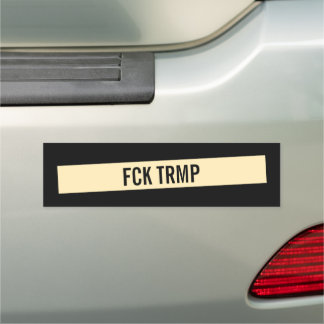 FCK TRMP Trump (Black) Car Magnet