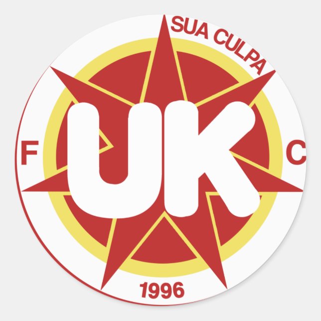 FCRedsticker Classic Round Sticker (Front)