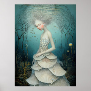 *~* FD2 3 Water Goddess Fantasy Sea Mermaid Poster