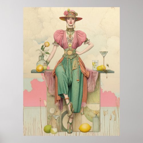 ^~* FD2 Boho Woman  Apple Butterfly 39 Poster
