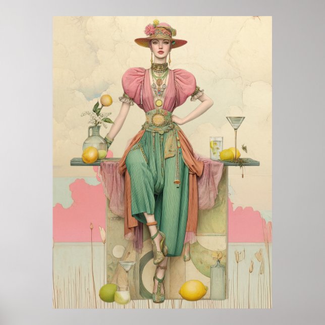 ^~* FD2 Boho Woman  Apple Butterfly 39 Poster (Front)