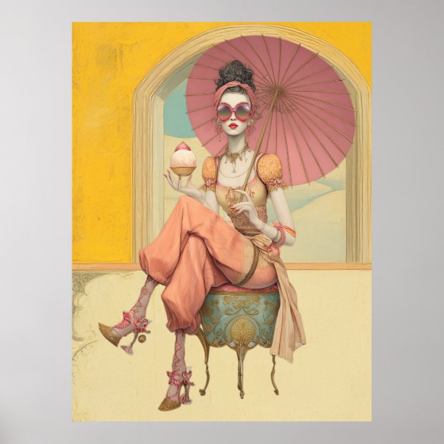 ^~* FD2 Boho Woman  Apple Butterfly 45 Poster (Front)