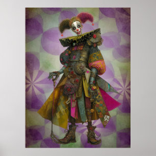 FD2 Circus Clown Art 10 Vintage Retro Carnival art Poster