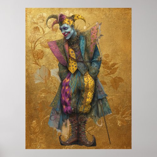 FD2 Circus Clown Art Vintage Retro Carnival art 9 Poster