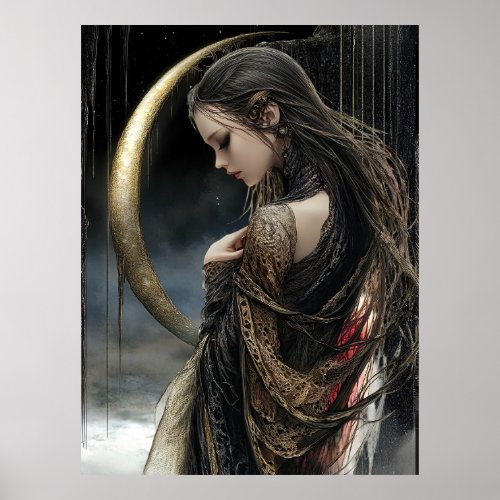 - FD2 Mystical Moon Keeper Celestial Goddess 4 Poster