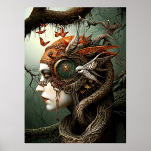 *~* FD3 Earth Keeper NATURE WOMAN Guardian 7 Poster