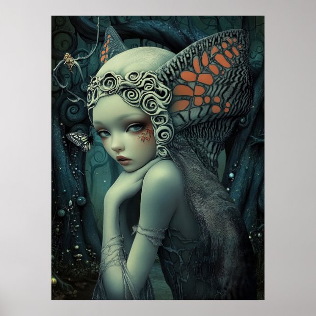 *~* FD3 Magical  Forest Nymph Fantasy 13 Poster (Front)