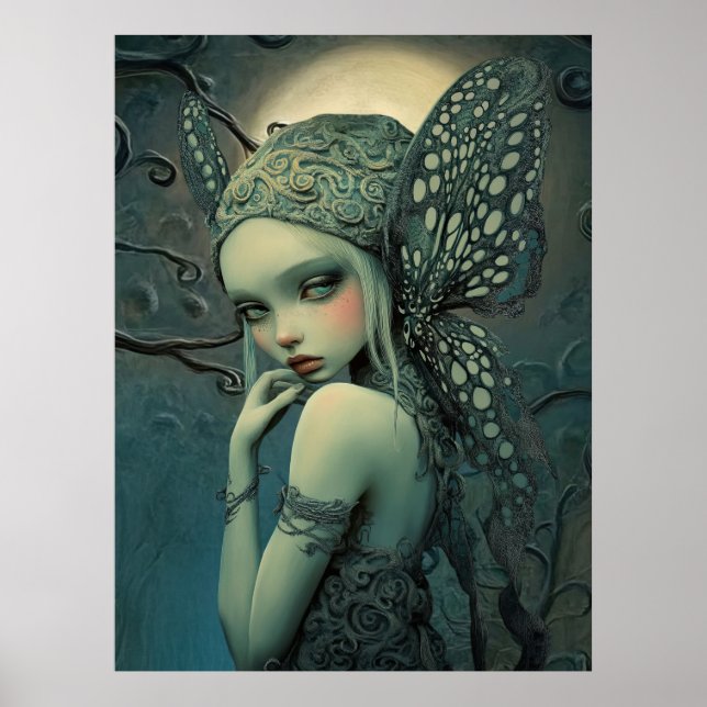 *~* FD3 Magical  Forest Nymph Fantasy 14 Poster (Front)