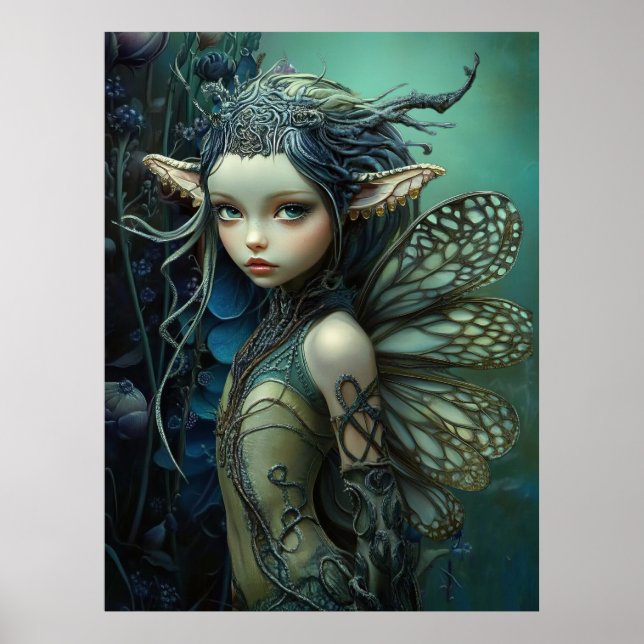 *~* FD3 Magical  Forest Nymph Fantasy 26 Poster (Front)