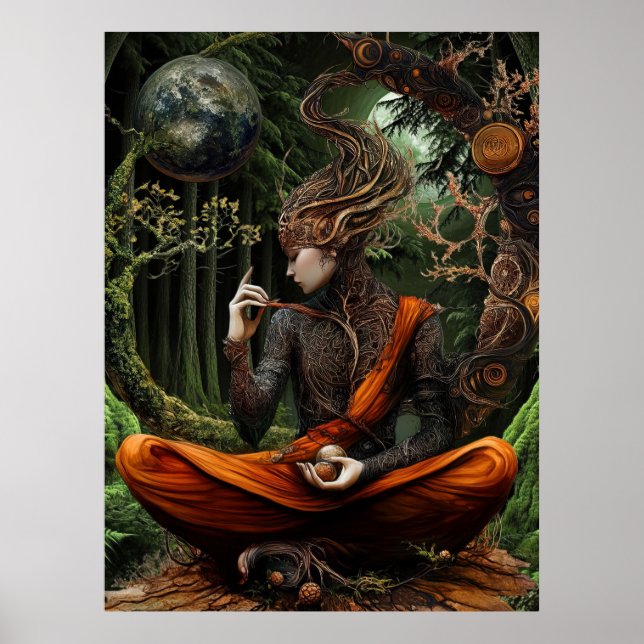 *~* FD3  Mystical WOMAN Earth Keeper 27 Poster (Front)