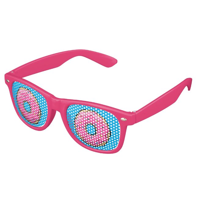 FD Pink Donut Party Glasses (Angled)