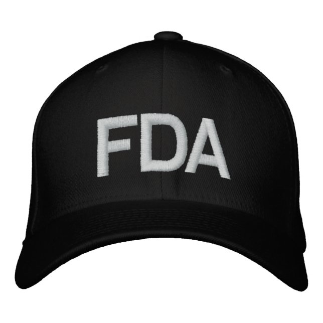FDA EMBROIDERED BASEBALL HAT (Front)
