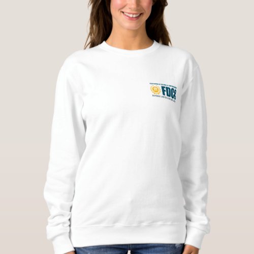 FDCC Small Front Logo Womens Crew neck Sweatshirt