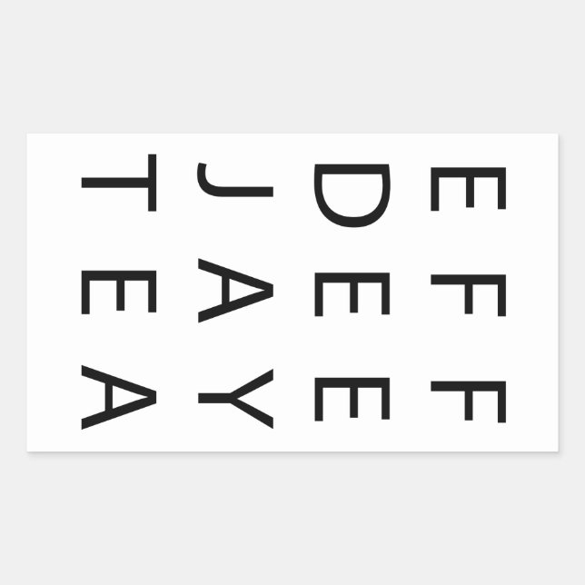 FDJT RECTANGULAR STICKER (Front)