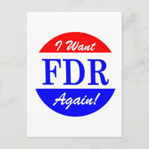 FDR - America's Greatest President Tribute Postcard
