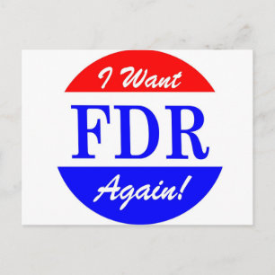 FDR - America's Greatest President Tribute Postcard