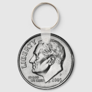 FDR Dime Coin key chain. Keychain