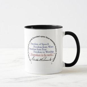 FDR Four Freedoms Tribute Mug