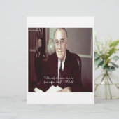 FDR & Nothing To Fear Quote (Standing Front)