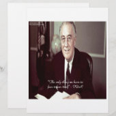 FDR & Nothing To Fear Quote (Front/Back)