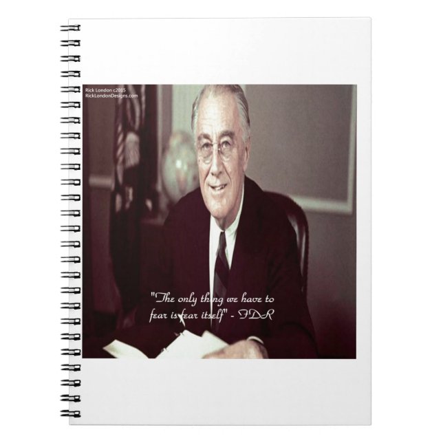 FDR & Nothing To Fear Quote Notebook (Front)
