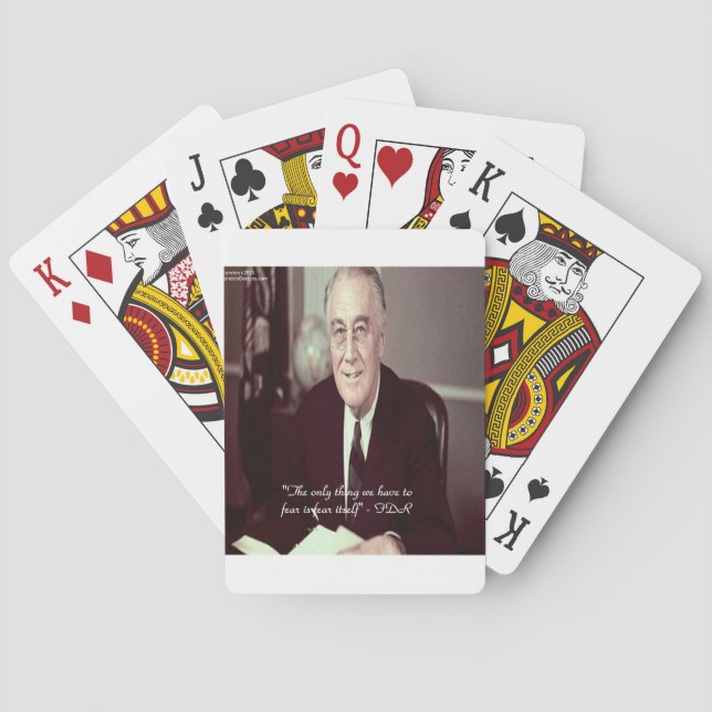 FDR & Nothing To Fear Quote Poker Cards (Back)