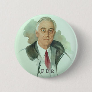FDR Portrait Pinback Button