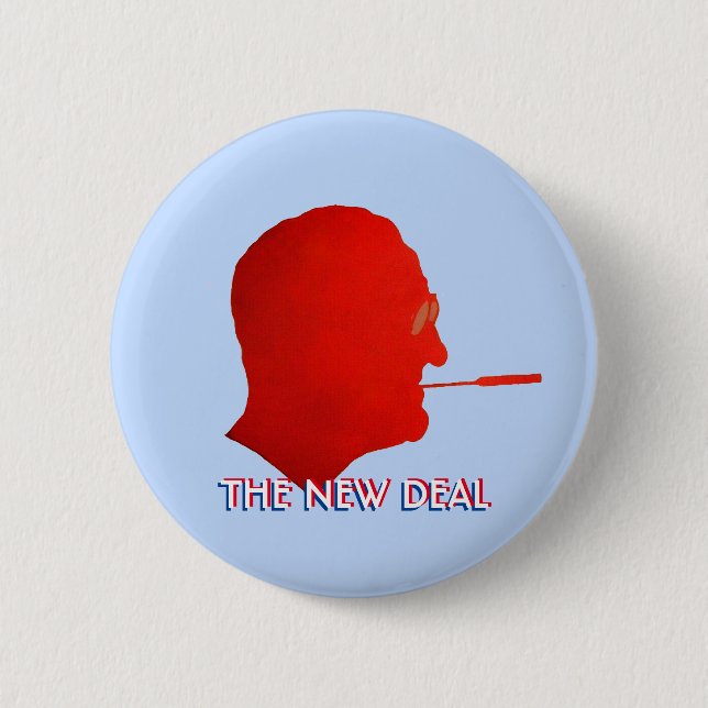 FDR: THE NEW DEAL BUTTON (Front)
