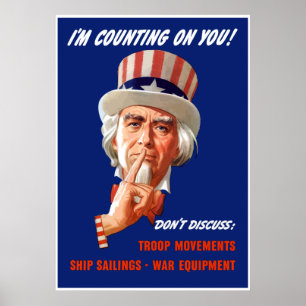 FDR Uncle Sam -- Border Poster