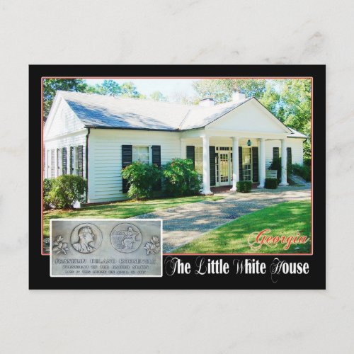 FDRs Little White House Warm Springs GA Postcard
