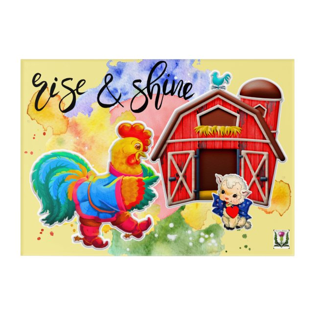 FD's Country Bumpkins' Artwork 53086A3 Acrylic Print (Front)