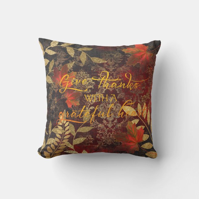 FD'sFall/Thanksgiving Collection 53086Da2a17 Throw Pillow (Front)