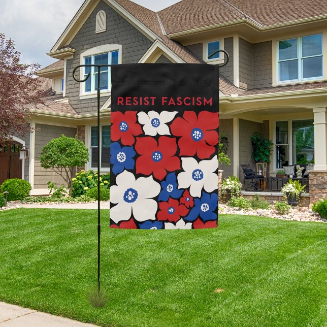 FDT Anti Trump Floral Resist Fascism Anti MAGA Garden Flag (Creator Uploaded)