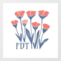FDT Floral Wreath Subtle Feminine Boho Anti-Trump