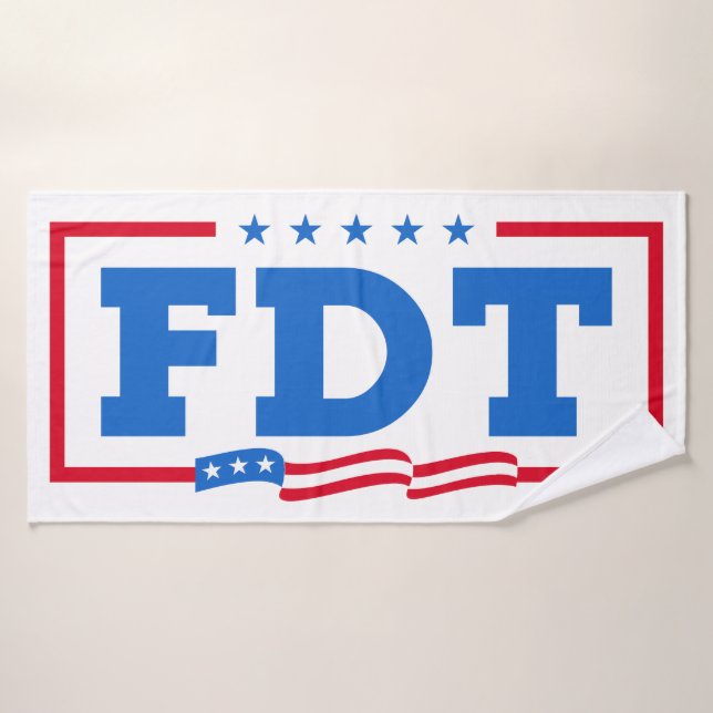 FDT Funny Anti-Trump No-Trump  Bath Towel (Bath Towel)