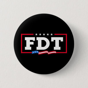 FDT Funny Anti-Trump No-Trump Button