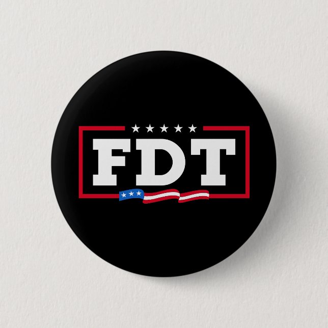 FDT Funny Anti-Trump No-Trump  Button (Front)