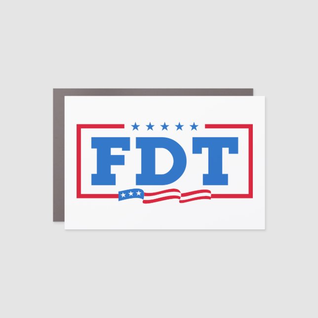FDT Funny Anti-Trump No-Trump  Car Magnet (Front)