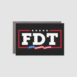 FDT Funny Anti-Trump No-Trump Car Magnet