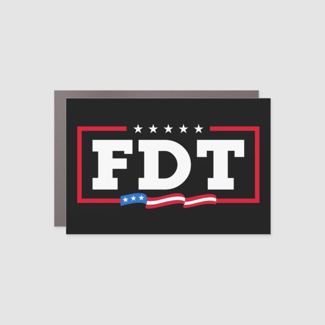 FDT Funny Anti-Trump No-Trump  Car Magnet (Front)