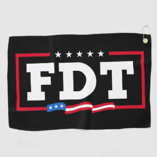 FDT Funny Anti-Trump No-Trump Golf Towel