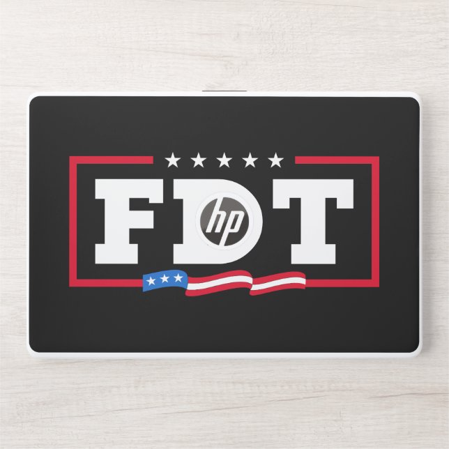 FDT Funny Anti-Trump No-Trump  HP Laptop Skin (Front)