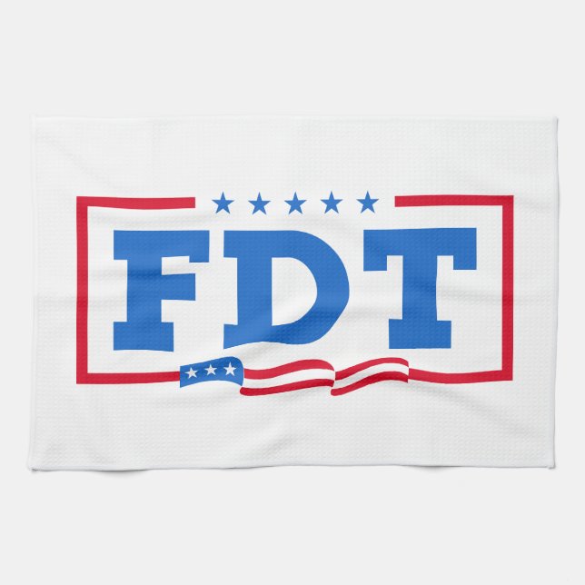 FDT Funny Anti-Trump No-Trump  Kitchen Towel (Horizontal)