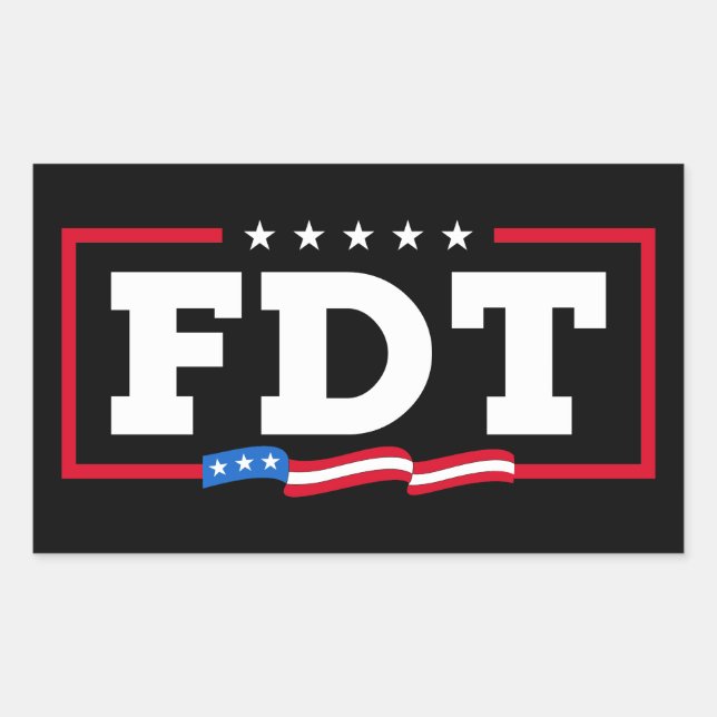 FDT Funny Anti-Trump No-Trump  Rectangular Sticker (Front)