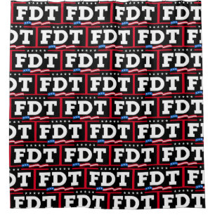 FDT Funny Anti-Trump No-Trump  Shower Curtain