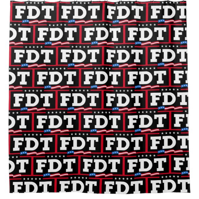 FDT Funny Anti-Trump No-Trump  Shower Curtain (Front)