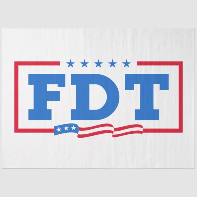 FDT Funny Anti-Trump No-Trump  Tissue Paper (Front)