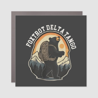 FDT Resist Bear Foxtrot Delta Tango Car Magnet