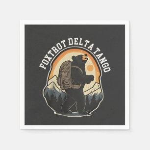 FDT Resist Bear Foxtrot Delta Tango Napkins